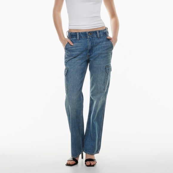 Denim forum 90s Edie low rise cargo jeans - Picture 1 of 7